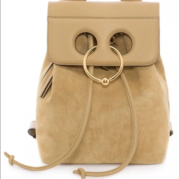 JW ANDERSON Tan Backpack with Gold Accents - Picture 5 of 16